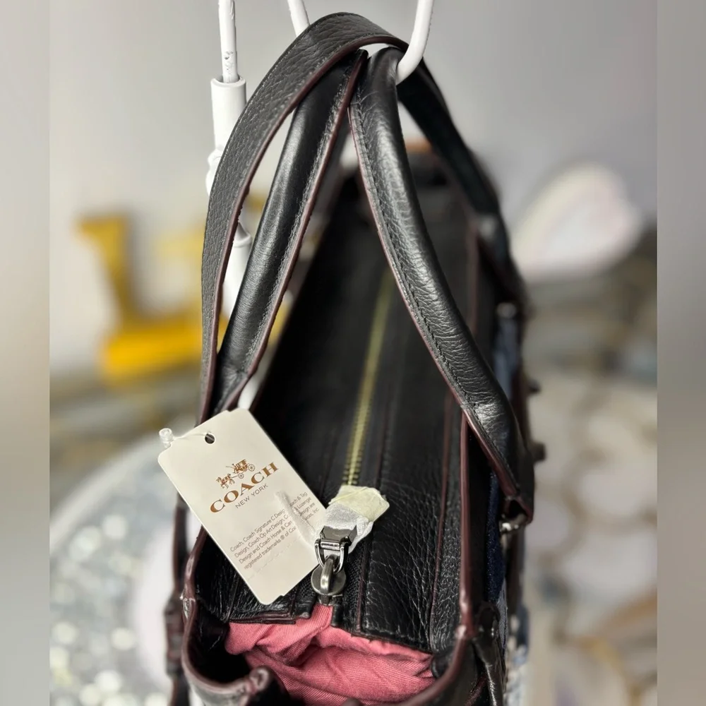 Coach 2016 Swagger 27 in Canyon Quilt Denim Satchel NWT - Picture 11 of 17